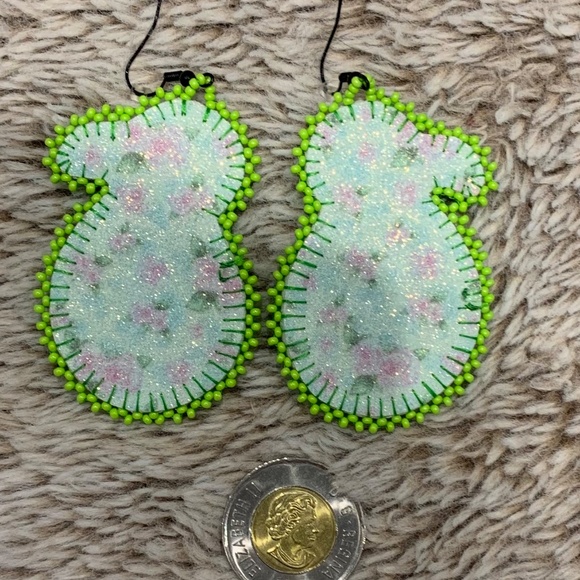 Norval Morriseau Inspired Earrings - Picture 2 of 2